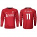 Cheap Liverpool Mohamed Salah #11 Home Football Shirt 2022-23 Long Sleeve